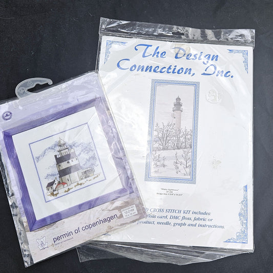 2 CROSS STITCH KITS LOT:  LIGHTHOUSE    BM0