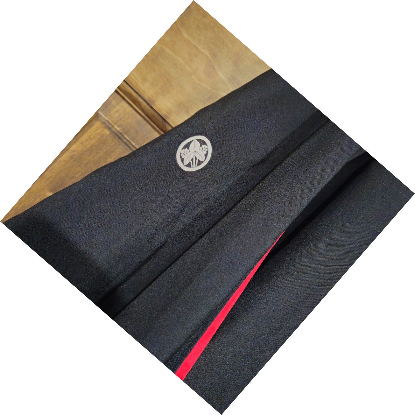 VINTAGE JAPANESE TOMESODE SILK FABRIC ROBE KIMONO TREE DESIGN5