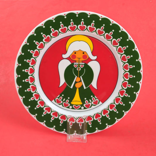 VINTAGE VOHENSTRAUSS BAVARIA JOHAN SELTMANN PLATE:  WHIMSICAL ANGEL0