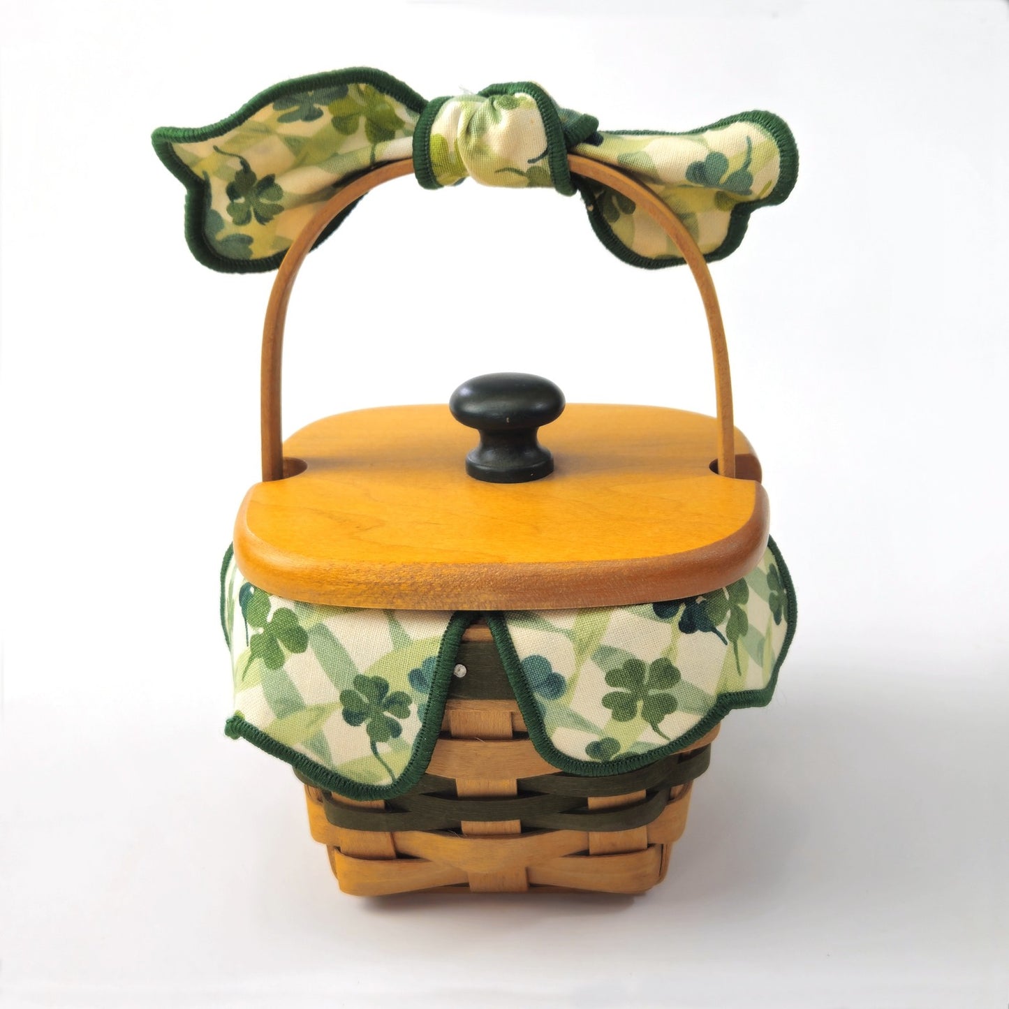 1999 LOTS OF LUCK BASKET SET:  SHAMROCK ST. PATRICK'S GIFT1