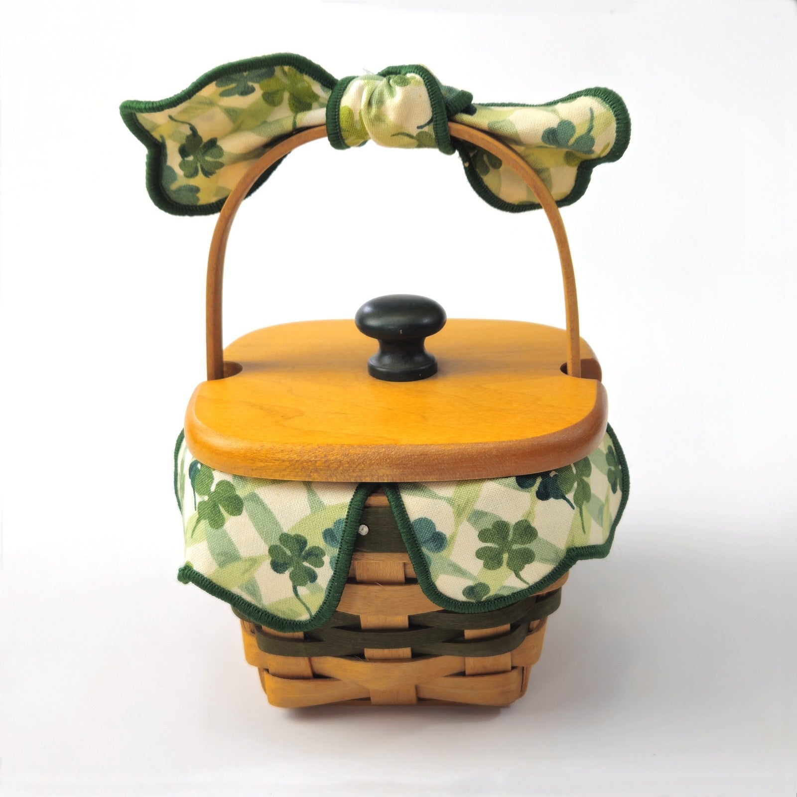 1999 LOTS OF LUCK BASKET SET:  SHAMROCK ST. PATRICK'S GIFT1