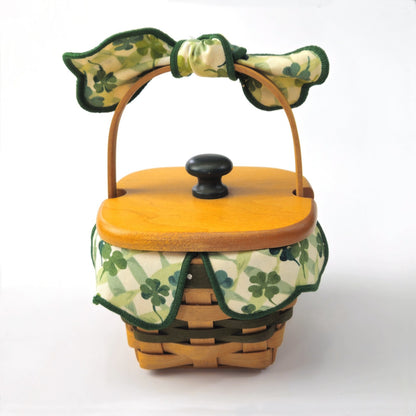 1999 LOTS OF LUCK BASKET SET:  SHAMROCK ST. PATRICK'S GIFT1