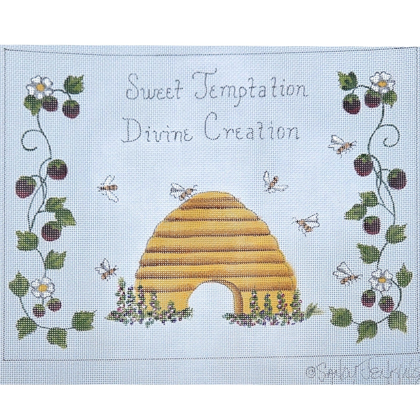 SANDY JENKINS HP NEEDLEPOINT CANVAS: SWEET TEMPTATION DIVINE CREATION  BM0