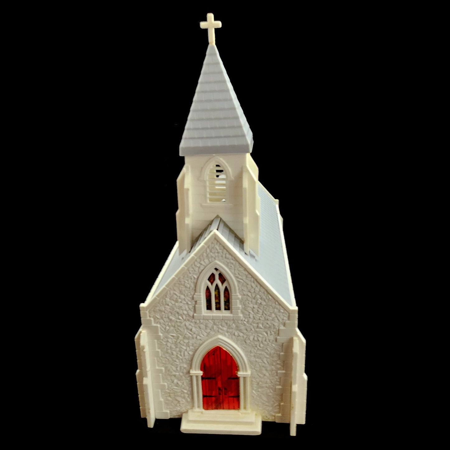 VINTAGE PLASTICVILLE CC-9 CHURCH KIT COMPLETE IN ORIGINAL BOX     LF6