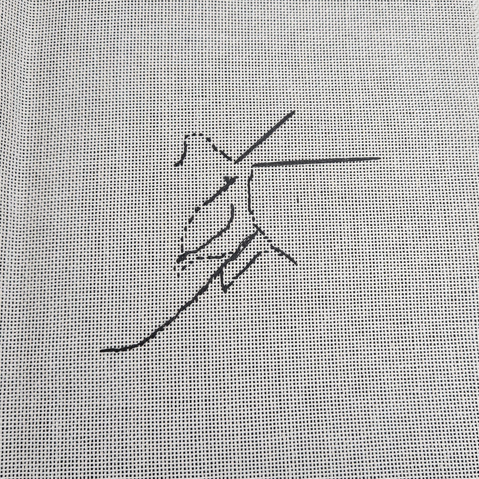 BERNICE JANOFSKY NEEDLEPOINT CANVAS, SG AND THREADS:  THE SILVER ELEPHANT     BM3