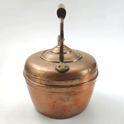 VINTAGE COPPER TEAPOT TEA KETTLE1