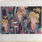 TS DESIGNS HAND PAINTED NEEDLEPOINT CANVAS: CROWD OF FACELESS WOMEN   BM0