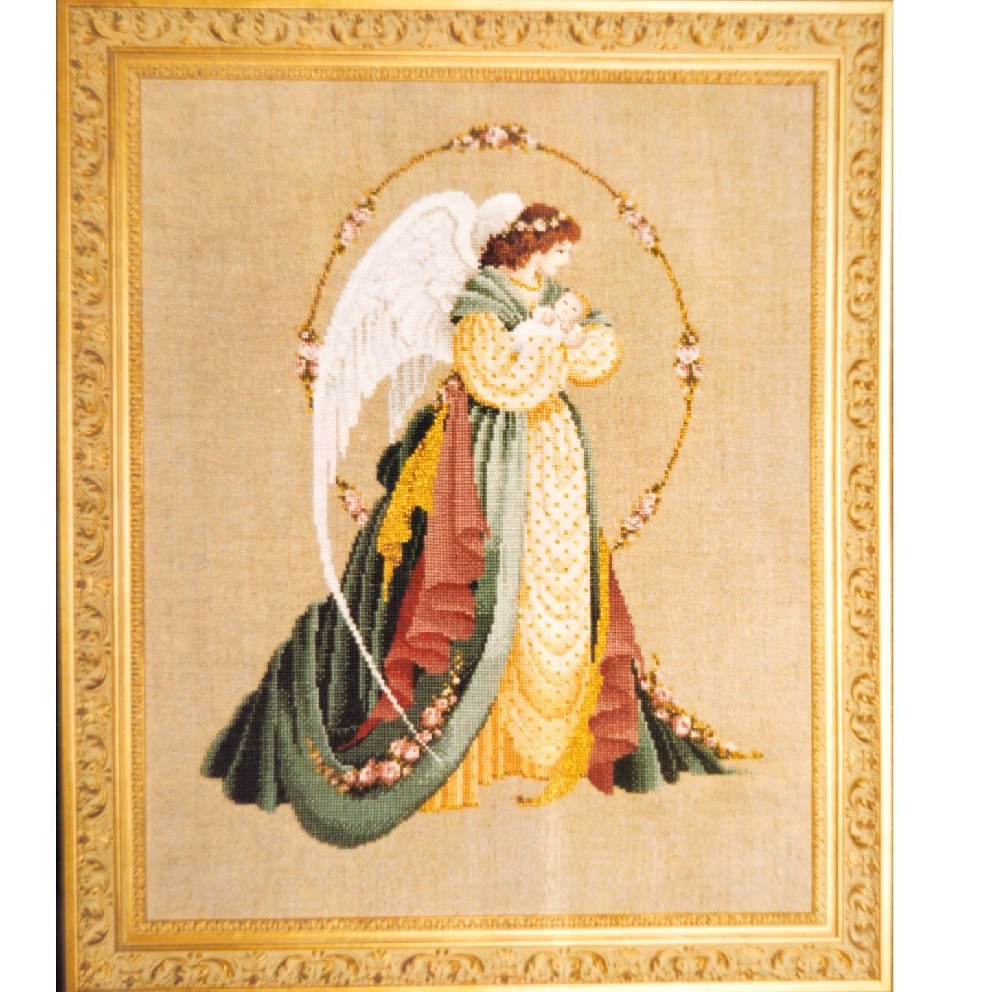 1992 LAVENDER & LACE VICTORIAN CROSS STITCH CHART:  GUARDIAN ANGEL   LF0