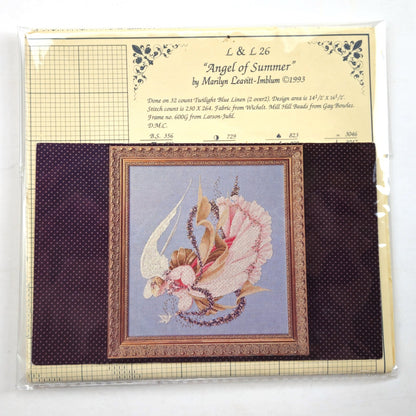 LAVENDER & LACE VICTORIAN CROSS STITCH CHART:  ANGEL OF SUMMER   LF1