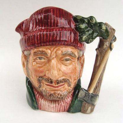 ROYAL DOULTON CHARACTER SMALL JUG: LUMBERJACK D6613  NO BOX   KM0