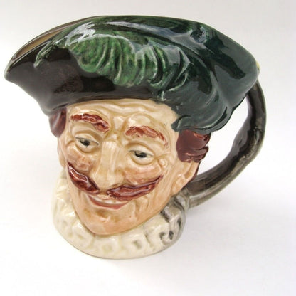 ROYAL DOULTON SMALL CHARACTER JUG: CAVALIER STYLE 2 D6173  NO BOX       KM0