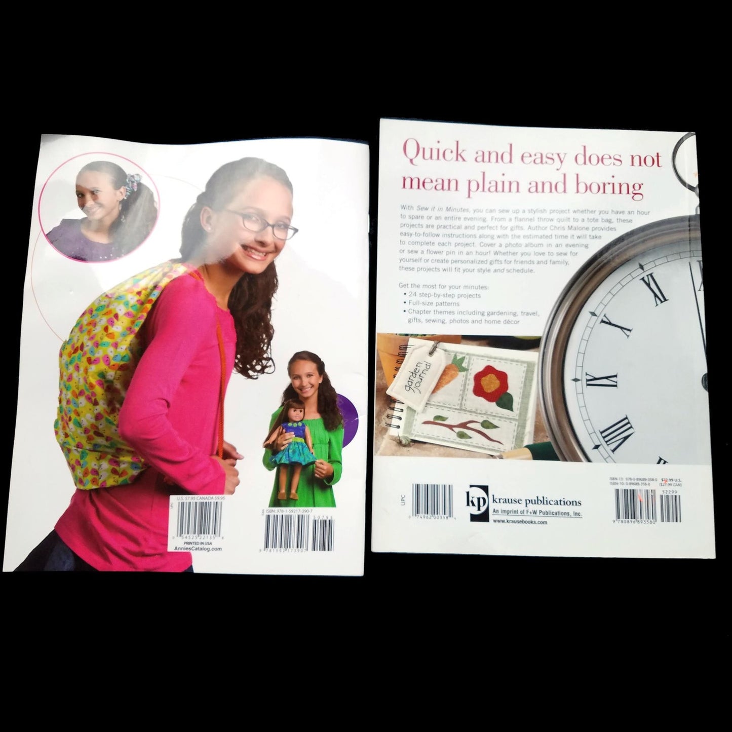 2 SEWING INSTRUCTIONAL BOOKS:  I CAN SEW, SEW IT IN MINUTES   LF1