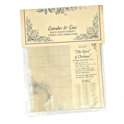 1990 LAVENDER & LACE CROSS STITCH CHART:  SANTA THE SPIRIT OF CHRISTMAS   LF2