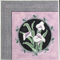HAND PAINTED NEEDLEPOINT CANVAS:  CALLA LILIES, MAKE A PILLOW!    BM0