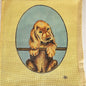 HAND PAINTED NEEDLEPOINT CANVAS:  COCKER SPANIEL PUPPY  BM0
