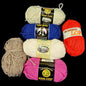 6 SKEINS WOOL & WOOL BLEND YARN LOT:    LION BRAND, LOPI0