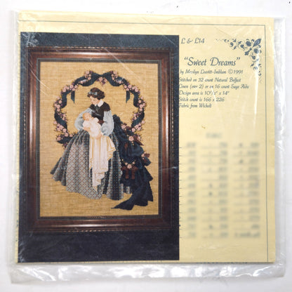1991 LAVENDER & LACE VICTORIAN CROSS STITCH CHART:  SWEET DREAMS   LF1