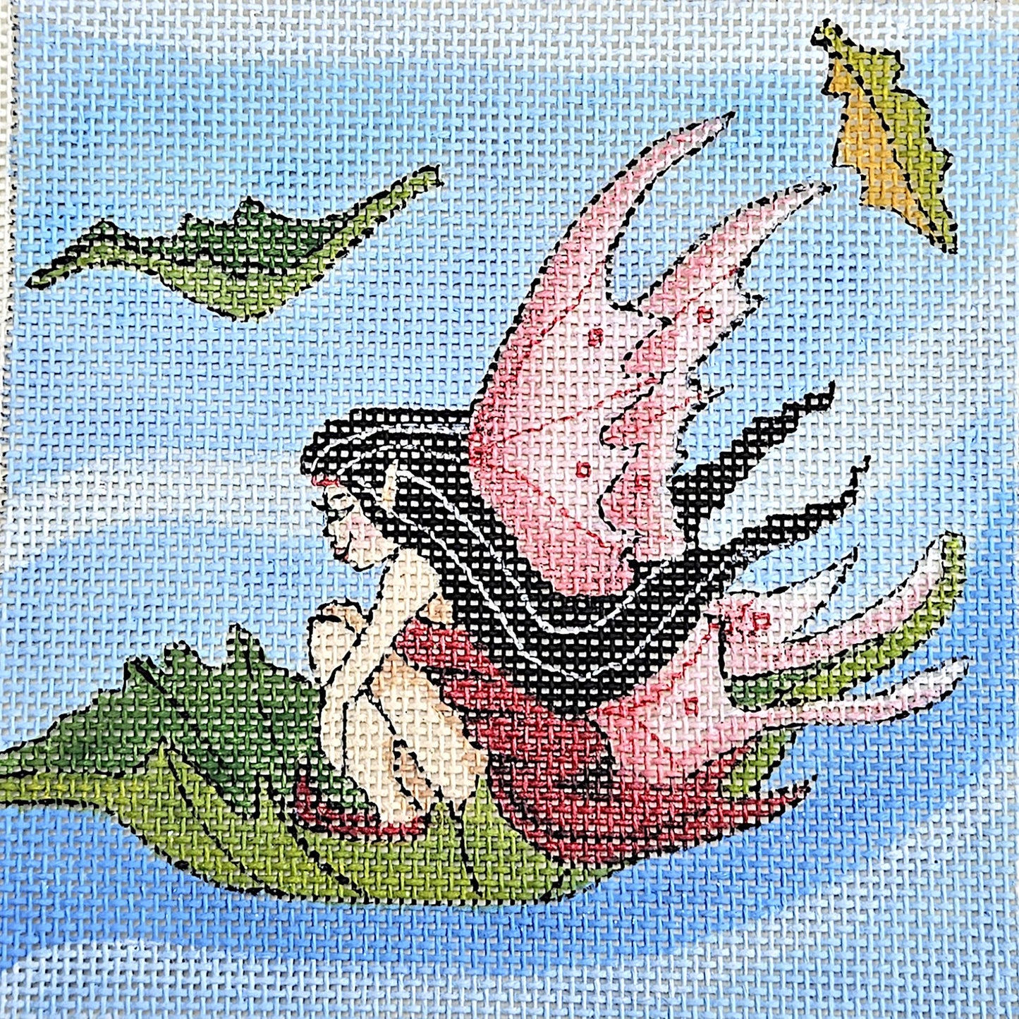 HAND PAINTED NEEDLEPOINT CANVAS:  FAIRY      BM0