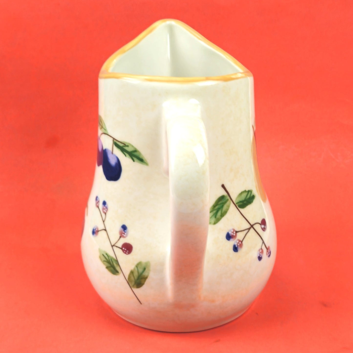 LONGABERGER FRUIT MEDLEY VITRIFIED POTTERY PITCHER3