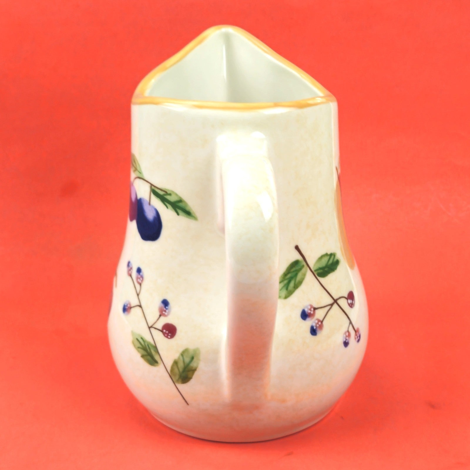 LONGABERGER FRUIT MEDLEY VITRIFIED POTTERY PITCHER3
