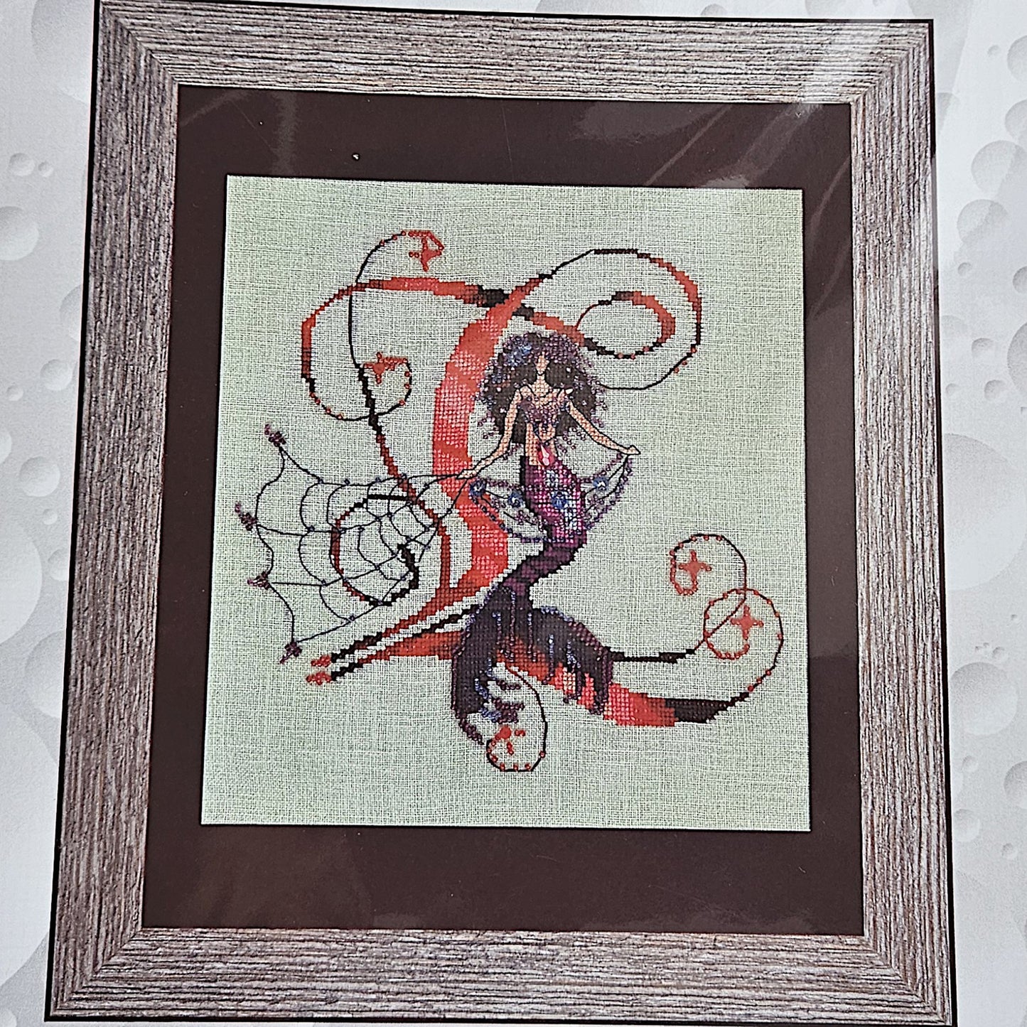 2014 LETTERS FROM MERMAIDS CROSS STITCH CHART BY NORA CORBETT:  LETTER "L"   BM0
