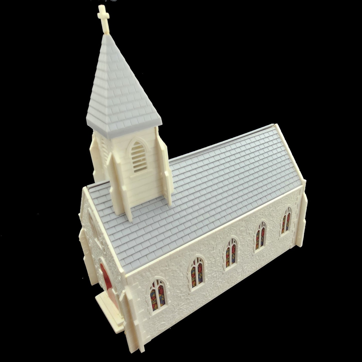 VINTAGE PLASTICVILLE CC-9 CHURCH KIT COMPLETE IN ORIGINAL BOX     LF2