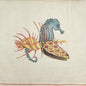 HAND PAINTED NEEDLEPOINT CANVAS:  SEAHORSE SEASHELL OCEAN THEME      BM0