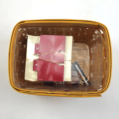 2002 LONGABERGER ADDRESS BASKET & PROTECTOR NEW5