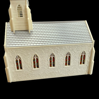 VINTAGE PLASTICVILLE CC-9 CHURCH KIT COMPLETE IN ORIGINAL BOX     LF5