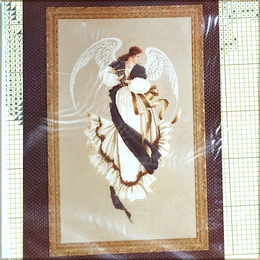 1991 LAVENDER & LACE VICTORIAN DESIGN CROSS STITCH CHART:  ANGEL OF HOPE   LF0