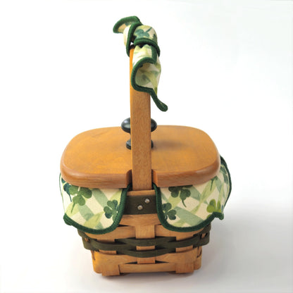 1999 LOTS OF LUCK BASKET SET:  SHAMROCK ST. PATRICK'S GIFT2