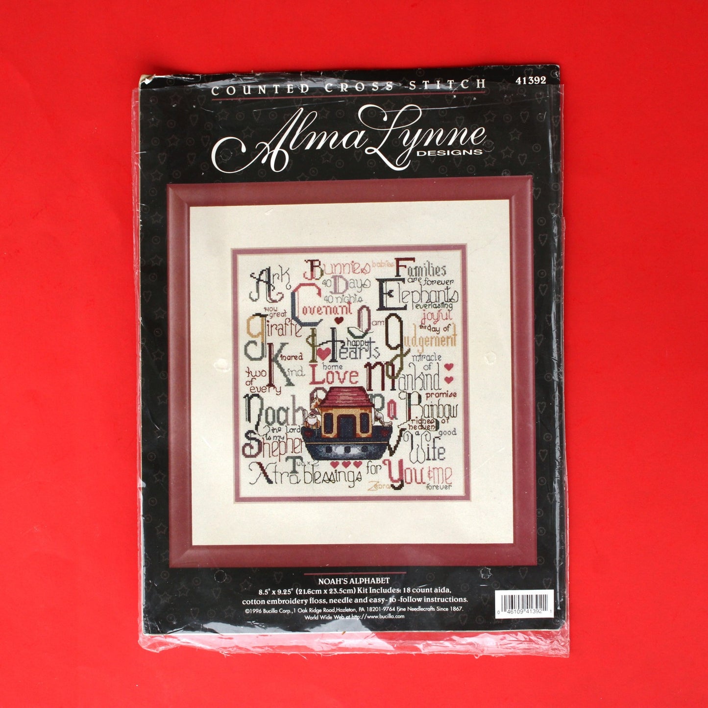 ALMA LYNNE COUNTED CROSS STITCH KIT:  NOAH'S ALPHABET   BM0