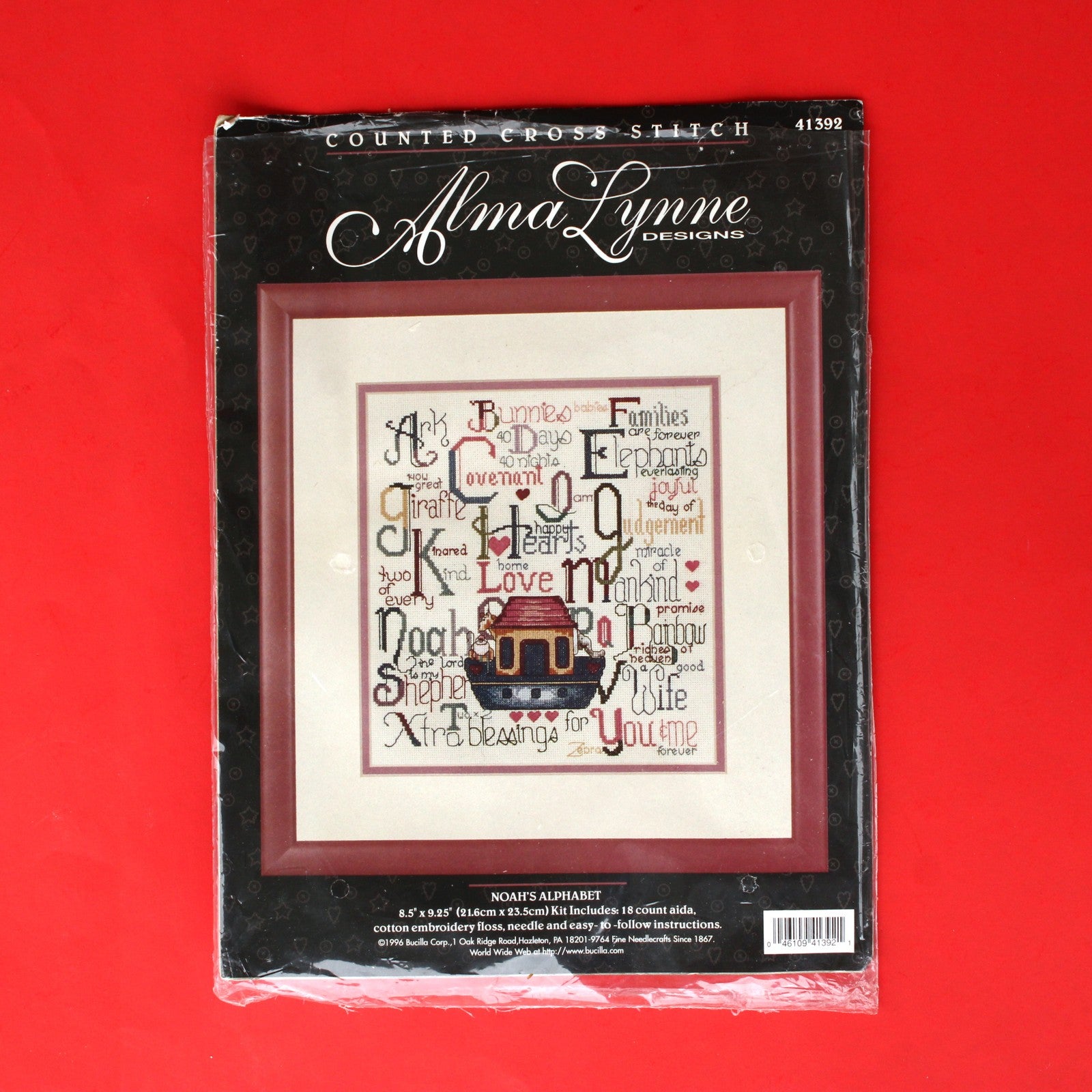 ALMA LYNNE COUNTED CROSS STITCH KIT:  NOAH'S ALPHABET   BM0