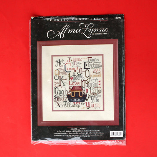 ALMA LYNNE COUNTED CROSS STITCH KIT:  NOAH'S ALPHABET   BM0