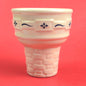 RETIRED LONGABERGER POTTERY: WOVEN TRADITIONS BLUE ICE CREAM CONE PRE-OWNED0