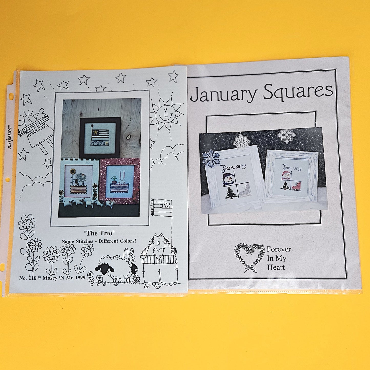 CROSS STITCH CHART, KIT & THREADS STITCH GUIDE GOODY LOT: MOSEY N ME ETC   BM4