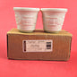 LONGABERGER POTTERY:  WOVEN TRADITIONS 2 PK VOTIVE CANDLE HOLDERS IVORY0