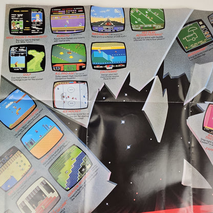 1989 NINTENDO POSTER:  NOW YOU ARE PLAYING WITH POWER!2