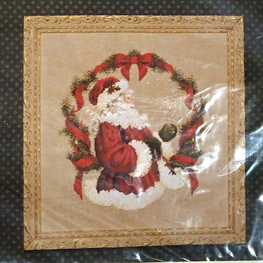 1990 LAVENDER & LACE CROSS STITCH CHART:  SANTA THE SPIRIT OF CHRISTMAS   LF0