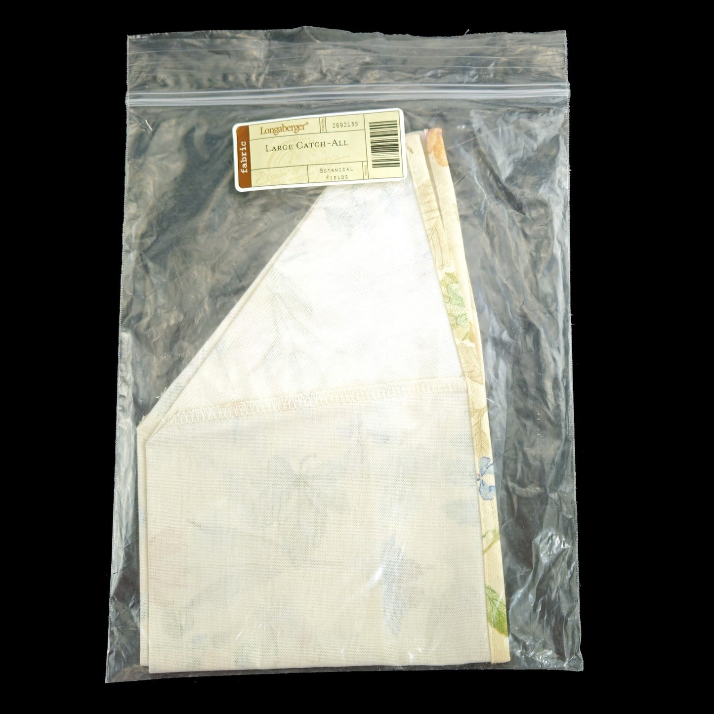 LONGABERGER LINER FOR LARGE CATCH-ALL  BASKET:  BOTANICAL FIELDS #26921350