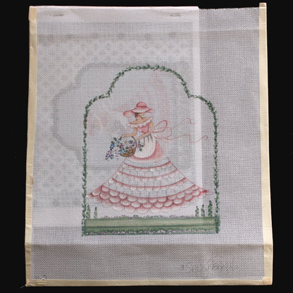 SANDY JENKINS HAND PAINTED NEEDLEPOINT CANVAS W/ SG:  SOUTHERN BELLE   BM1