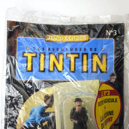 2012 ADVENTURES OF TINTIN NO. 3 MAGAZINE & FIGURE:  THOMPSON BISHOP CHESS   LF2