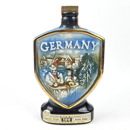 VINTAGE 1970 JIM BEAM WHISKEY DECANTER:  GERMANY EMPTY0