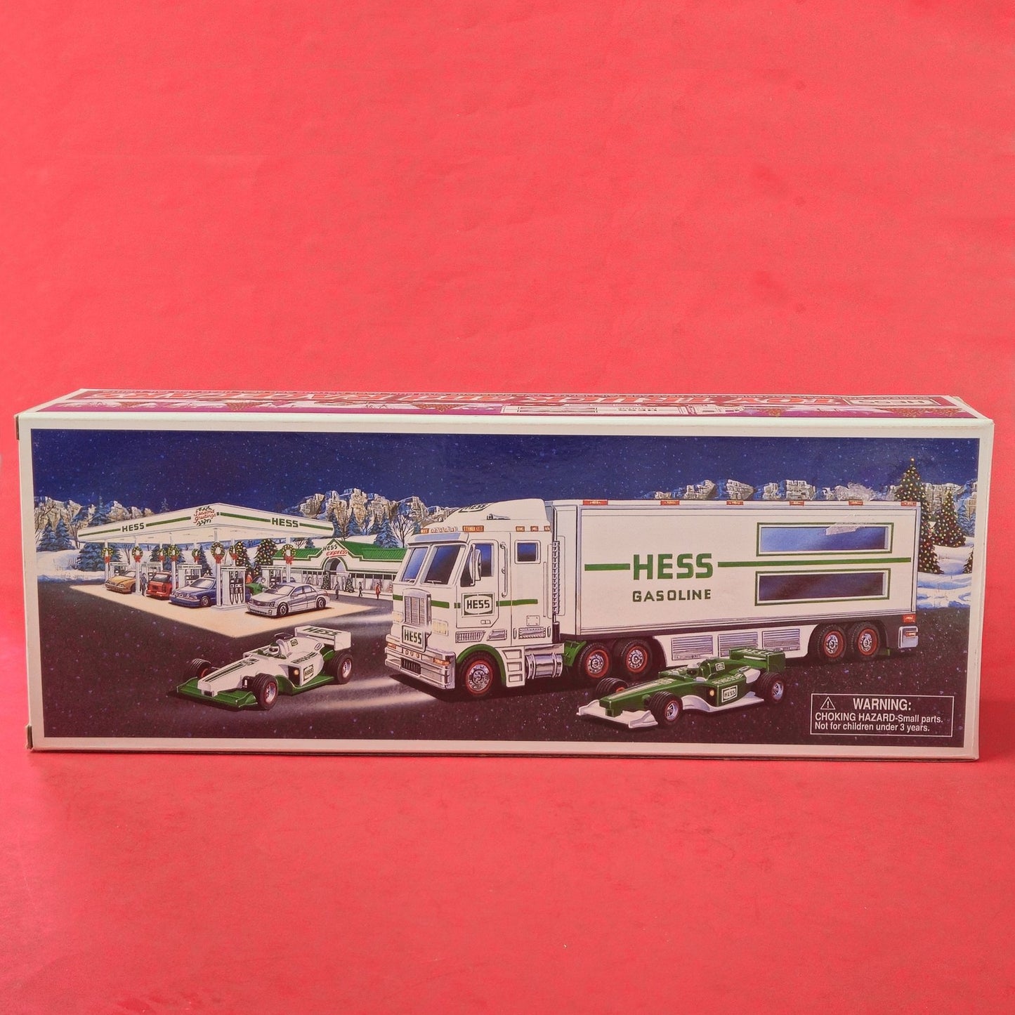 2003 COLLECTIBLE HESS TOY TRUCK & RACE CARS  NEW IN BOX!     LF1