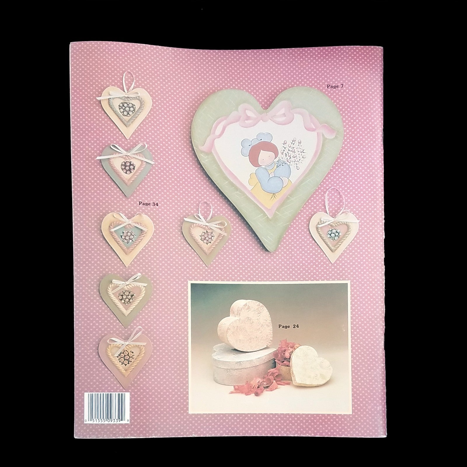 HOMESPUN HEARTS BY PAT OLSON DESIGNS TO PAINT:  ORNAMENTS, PLATE, BOX ++    LF1