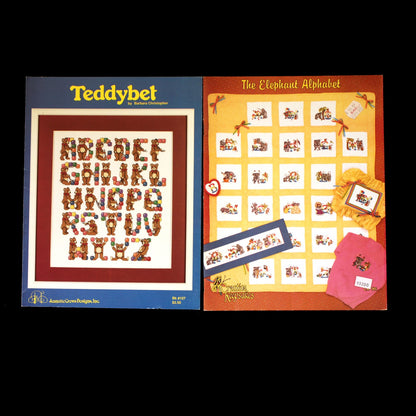 NEEDLEPOINT CROSS STITCH ALPHABET CHART LOT:  32 DIFFERENT TYPES   BM2