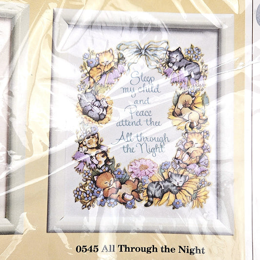 THE CREATIVE CIRCLE STAMPED EMBROIDERY KIT:  0545 ALL THROUGH THE NIGHT    LF0