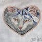 JANE AURICH NEEDLEPOINT CANVAS:  BEAUTIFUL CAT   BM0