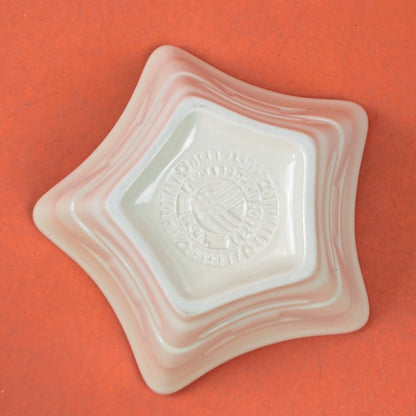 LONGABERGER POTTERY:  WOVEN TRADITIONS IVORY SMALL STAR DISH2