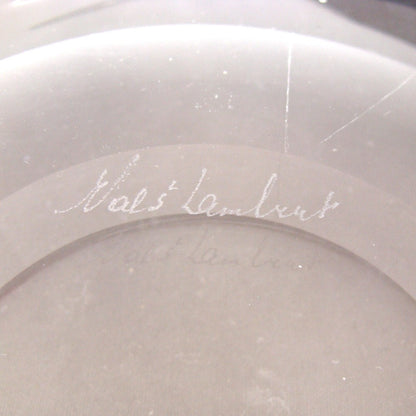 VINTAGE VAL ST. LAMBERT ART DECO PLATTER SIGNED      KM2